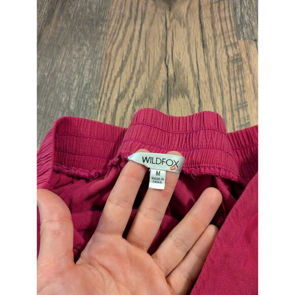 wild fox hot pink shorts 100% rayon size M - Picture 5 of 6
